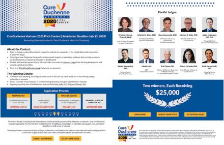 CureDuchenne Ventures 2020 Pitch Contest 